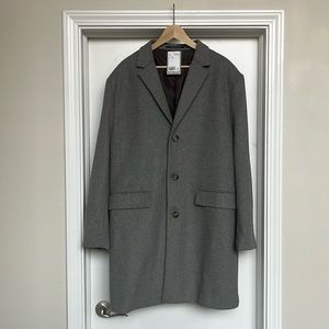 NWT H&M Men’s Peacoat, Gray, Size XXL